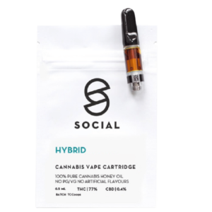 Social - Honey Oil Cartridge (0.5ML) - Hybrid