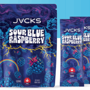 JACKS THC Powder Drink Mix - Sour Blue Raspberry 1000mg