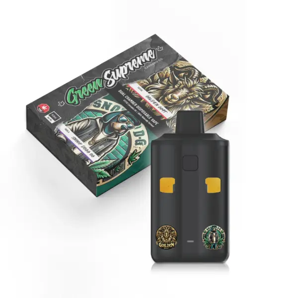 Green Supreme 6g Dual Chamber Vape Pen - Golden Goat x Snoop Dogg OG