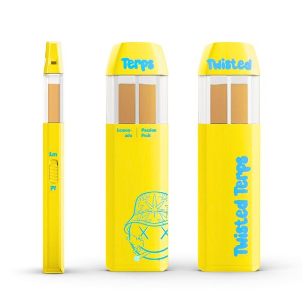 Twisted Terps Dual Chamber Vape 2ml - Lemonade x Passionfruit