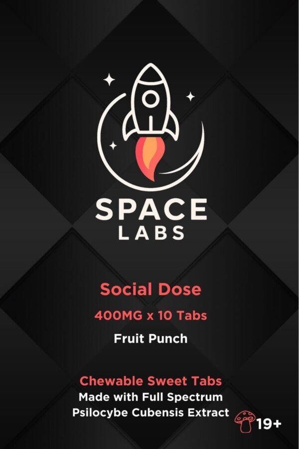 Space Labs - Chewable Sweet Mushroom Tabs - Social Dose (Fruit Punch 4 Grams)