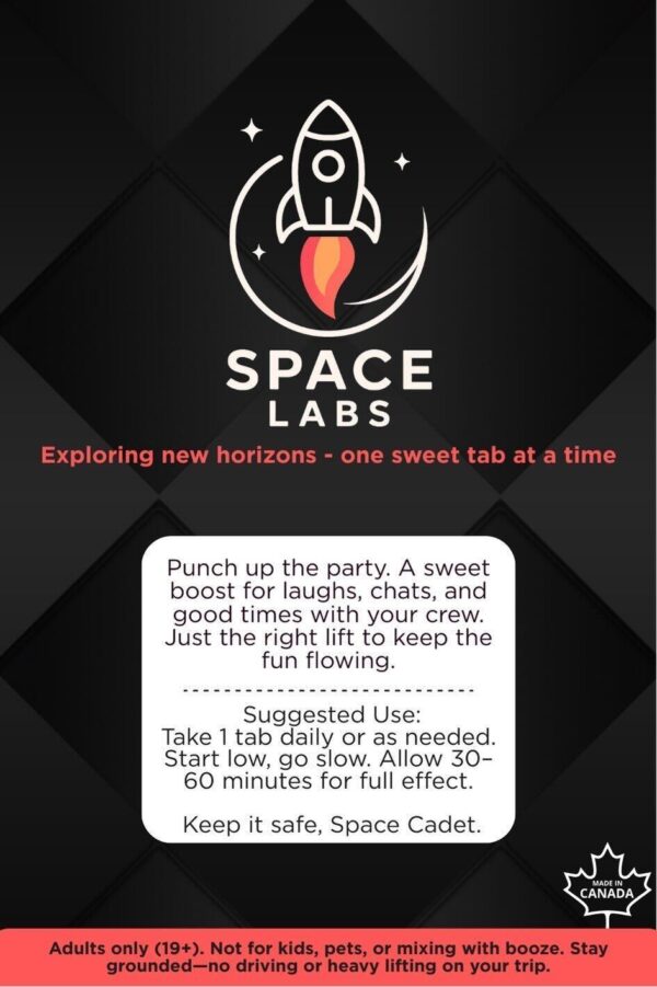 Space Labs - Chewable Sweet Mushroom Tabs - Social Dose (Fruit Punch 4 Grams) - Image 2