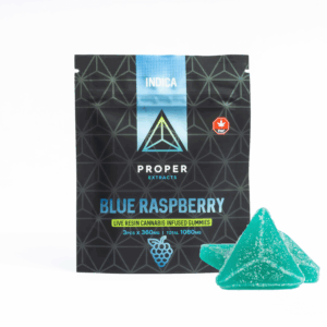 Proper Extracts - 1080mg THC Gummies - Blue Raspberry (Indica)