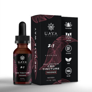 UAYA Tinctures 1500mg - 2:1 CBD:THC