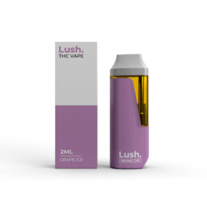 Lush - Discreet THC Disposable Vape (2 Grams) - Grape Ice (Hybrid)