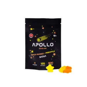 Apollo - Shooting Star Gummies (500mg) - Peach Mango / Pineapple (Sativa)