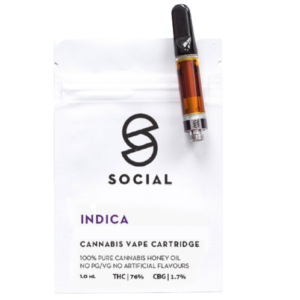 Social - Honey Oil Cartridge (1ML) - Indica